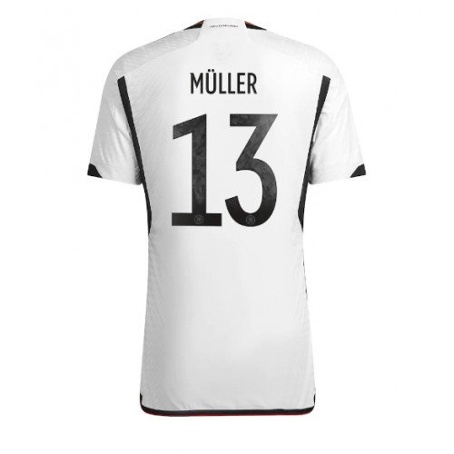 Pánský Fotbalový dres Německo Thomas Muller #13 MS 2022 Domácí Krátký Rukáv